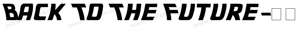 Back To The Future字体转换